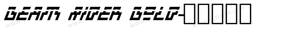 Beam Rider Bold字体转换